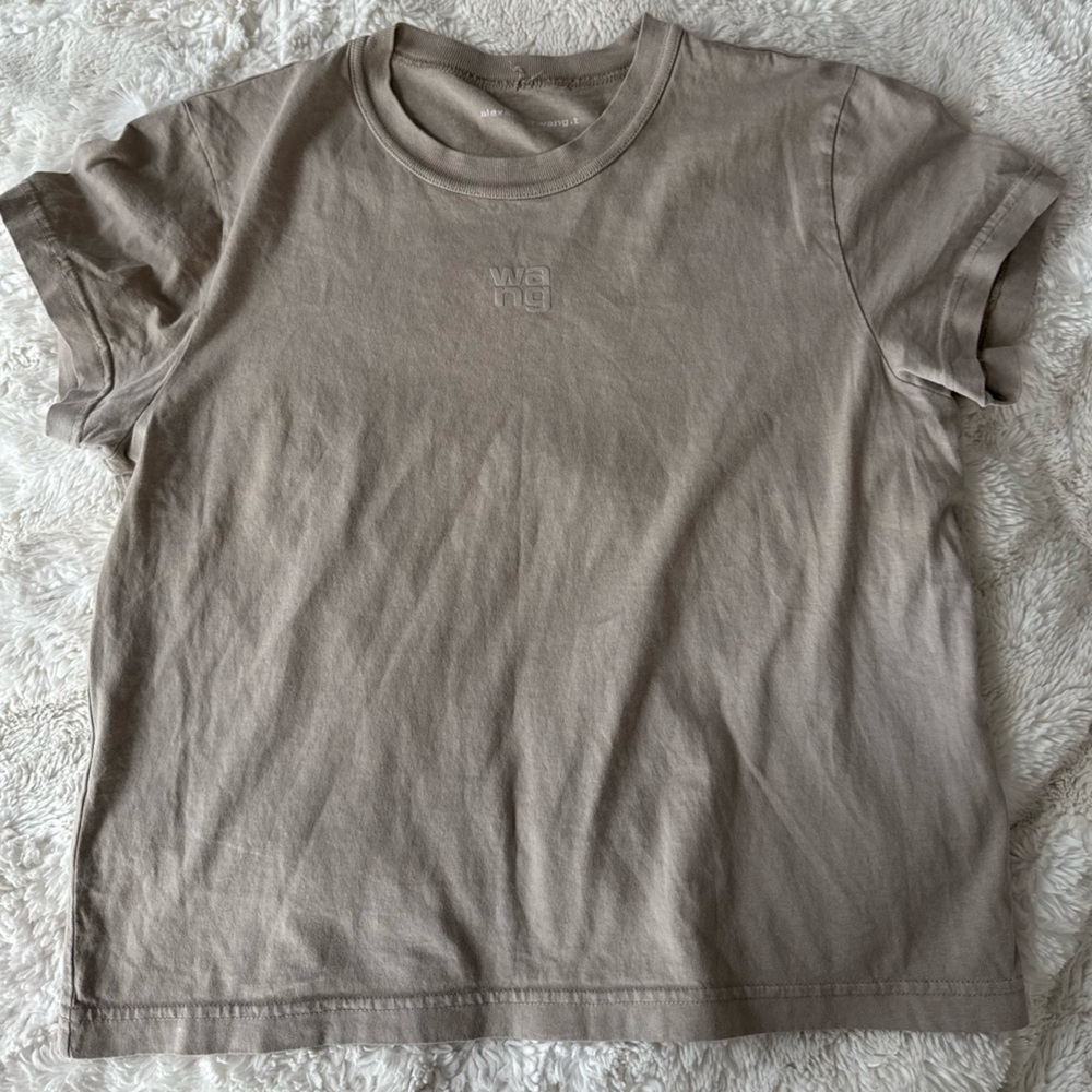 Alexander Wang Women’s Logo Cotton Jersey Shrunken Tee